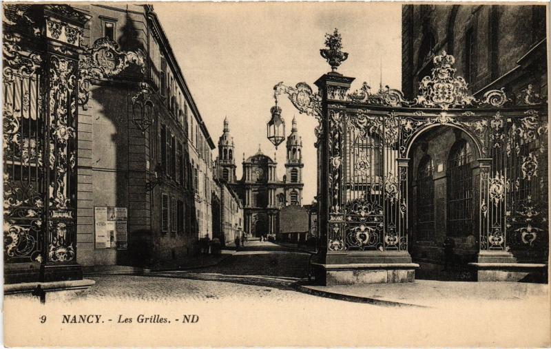 Carte postale ancienne Nancy les Grilles à Nancy