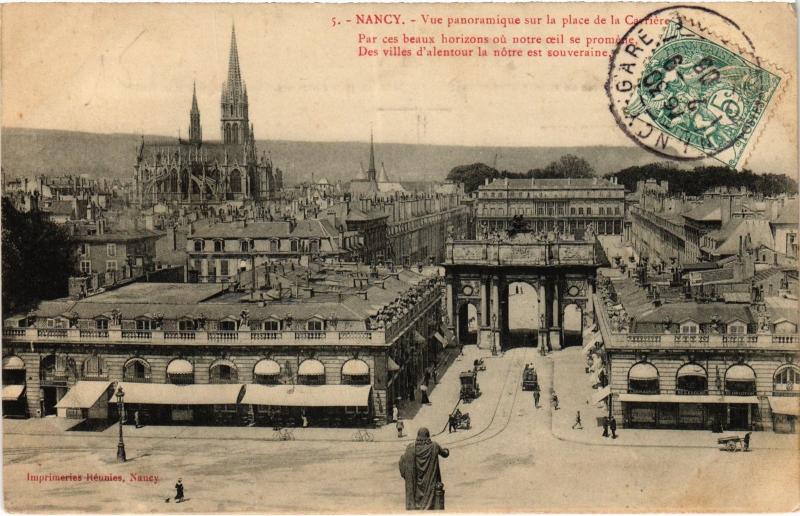 Carte postale ancienne Nancy vue panoramique à Nancy