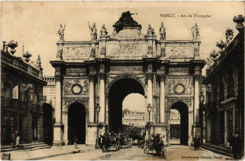 Carte postale ancienne Nancy Arc de Triomphe à Nancy