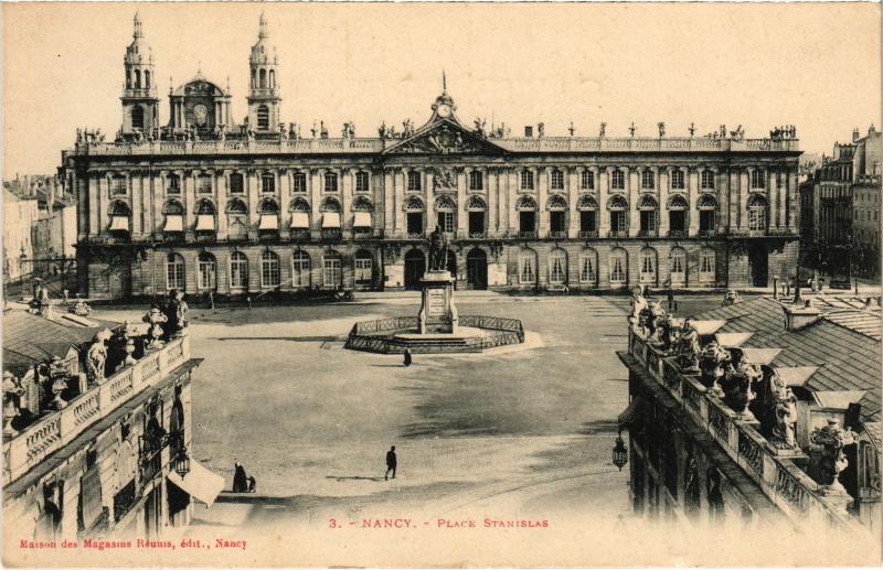 Carte postale ancienne Nancy Place Stanislas à Nancy