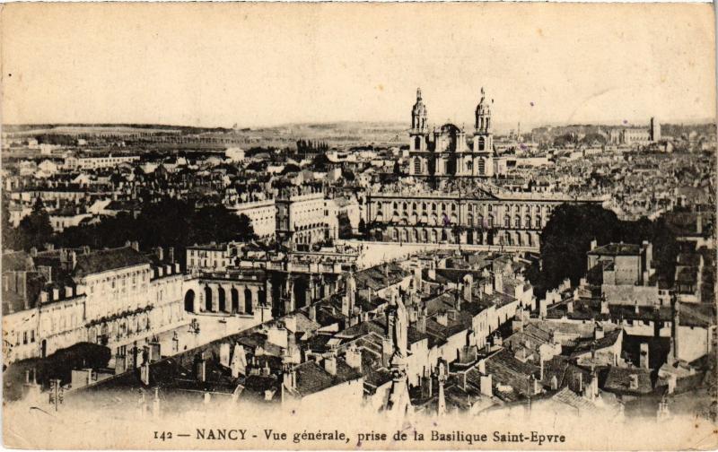 Carte postale ancienne Nancy vue generale à Nancy