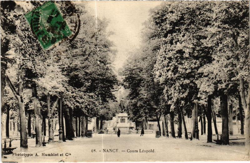 Carte postale ancienne Nancy Cours Leopold à Nancy