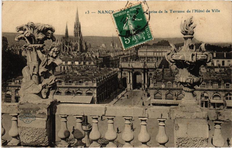 Carte postale ancienne Nancy vue generale à Nancy