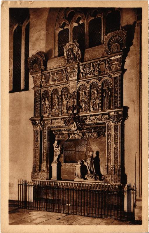 Carte postale ancienne Nancy Eglise des Cordeliers Tombeau Rene Ii à Nancy