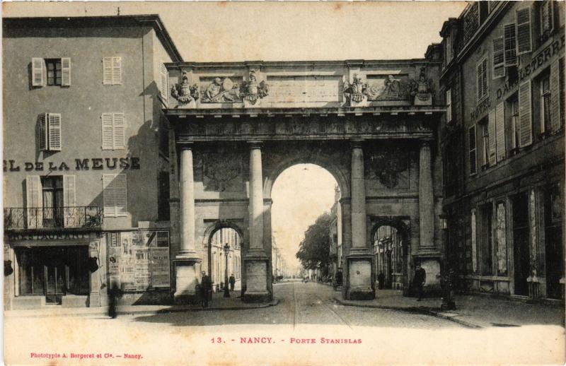 Carte postale ancienne Nancy Porte Stanislas à Nancy