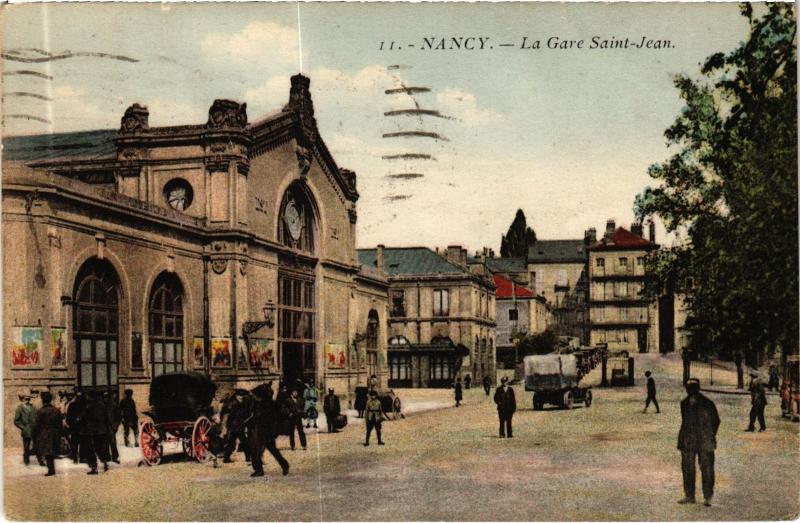 Carte postale ancienne Nancy Gare Saint-Jean à Nancy