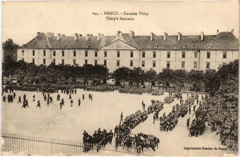 Carte postale ancienne Nancy Caserne Thiry à Nancy