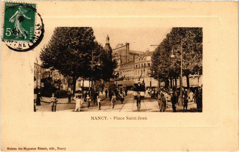 Carte postale ancienne Nancy Place Saint-Jean à Nancy