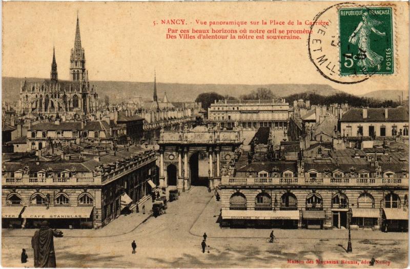 Carte postale ancienne Nancy vue panoramique à Nancy