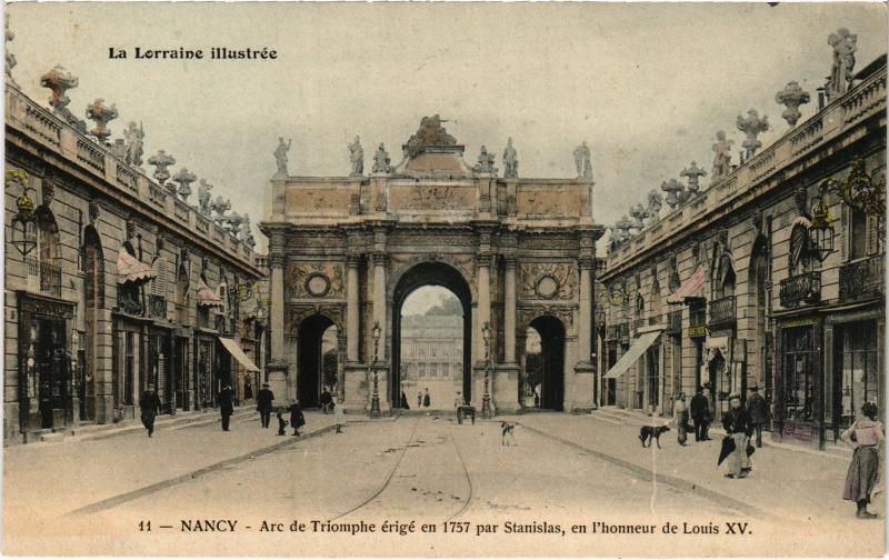 Carte postale ancienne Nancy Arc de Triomphe à Nancy