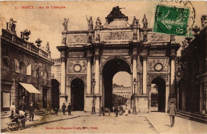 Carte postale ancienne Nancy Arc de Triomphe à Nancy