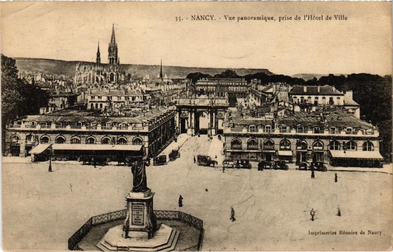 Carte postale ancienne Nancy vue panoramique à Nancy