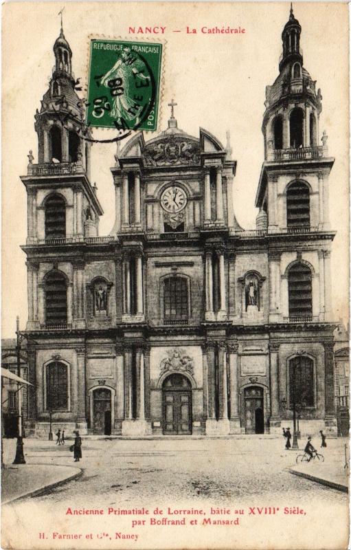 Carte postale ancienne Nancy Cathedrale à Nancy