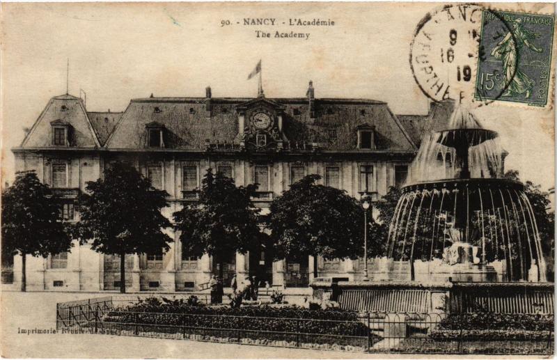 Carte postale ancienne Nancy Academie à Nancy