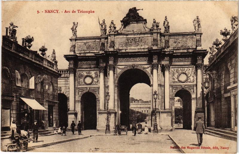 Carte postale ancienne Nancy Arc de Triomphe à Nancy