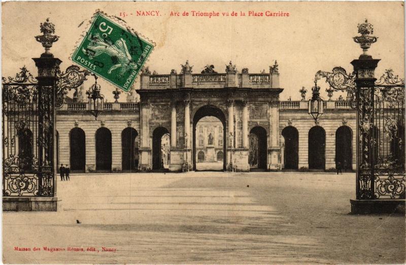 Carte postale ancienne Nancy Arc de Triomphe à Nancy