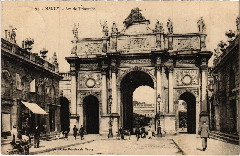 Carte postale ancienne Nancy Arc de Triomphe à Nancy