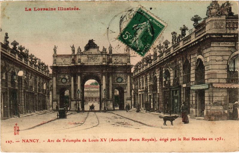Carte postale ancienne Nancy Arc de Triomphe à Nancy