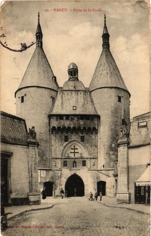 Carte postale ancienne Nancy Porte de la Craffe à Nancy