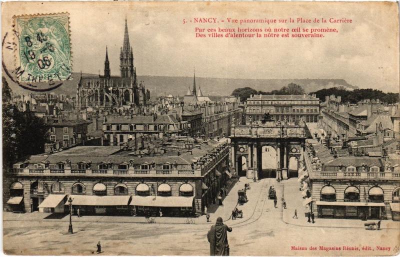 Carte postale ancienne Nancy vue panoramique à Nancy