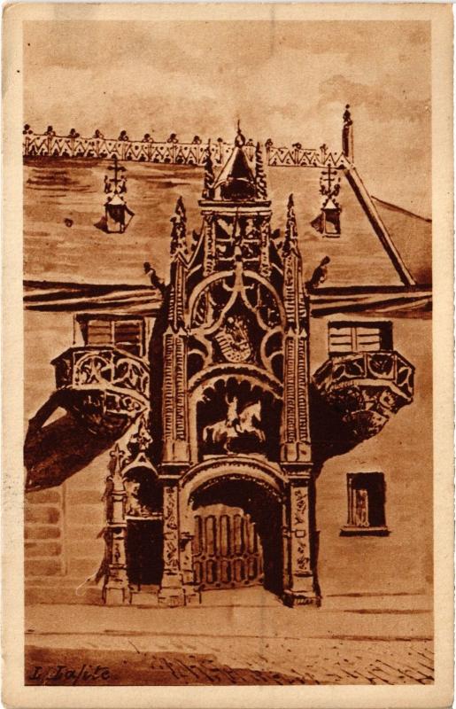 Carte postale ancienne Nancy entree du Musee Lorrain à Nancy