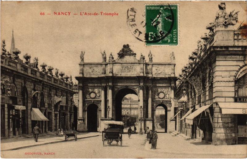 Carte postale ancienne Nancy Arc de Triomphe à Nancy