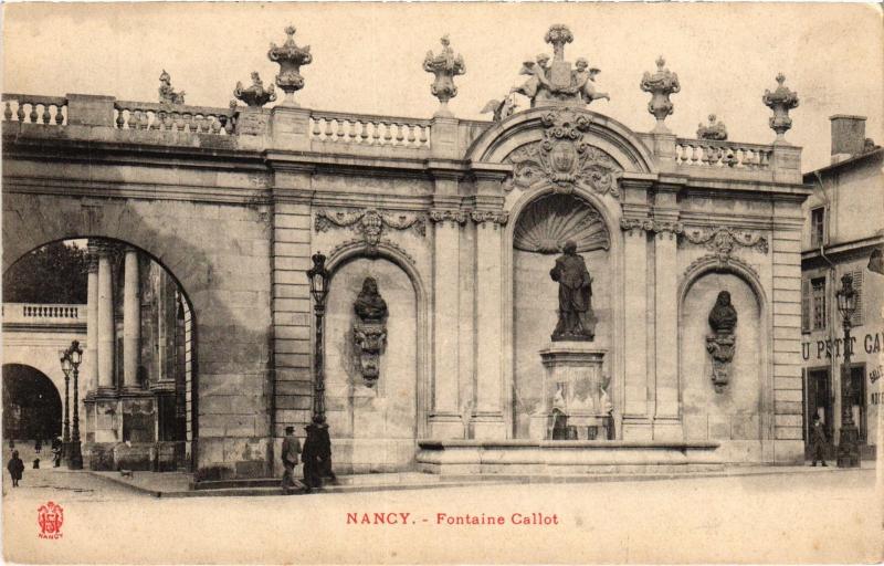 Carte postale ancienne Nancy Fontaine Callot à Nancy