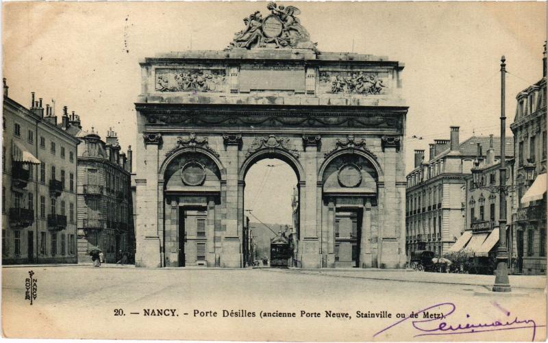 Carte postale ancienne Nancy Porte Desilles à Nancy