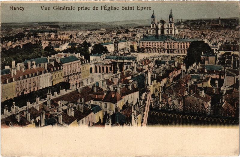 Carte postale ancienne Nancy vue generale à Nancy