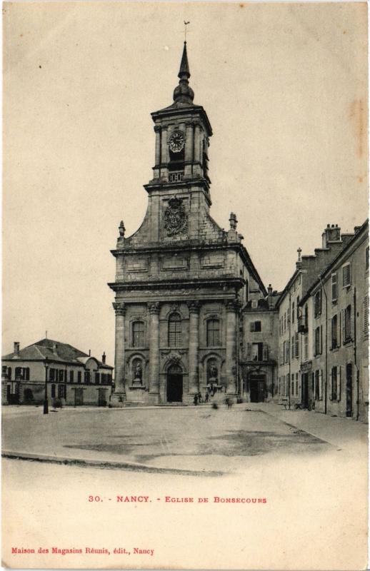 Carte postale ancienne Nancy Eglise de Bonsecours à Nancy