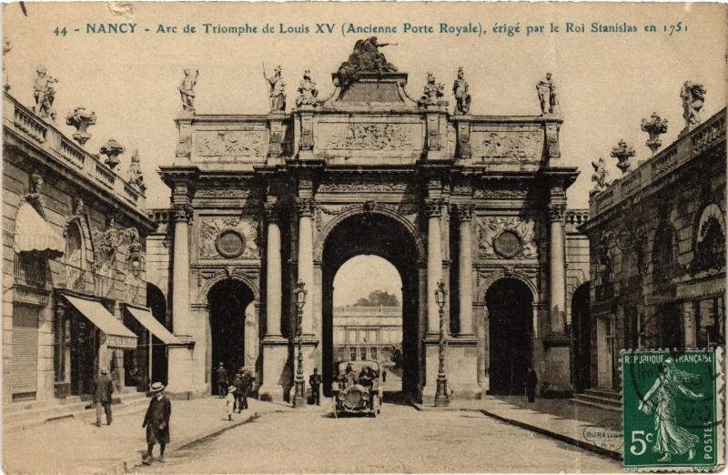 Carte postale ancienne Nancy Arc de Triomphe à Nancy