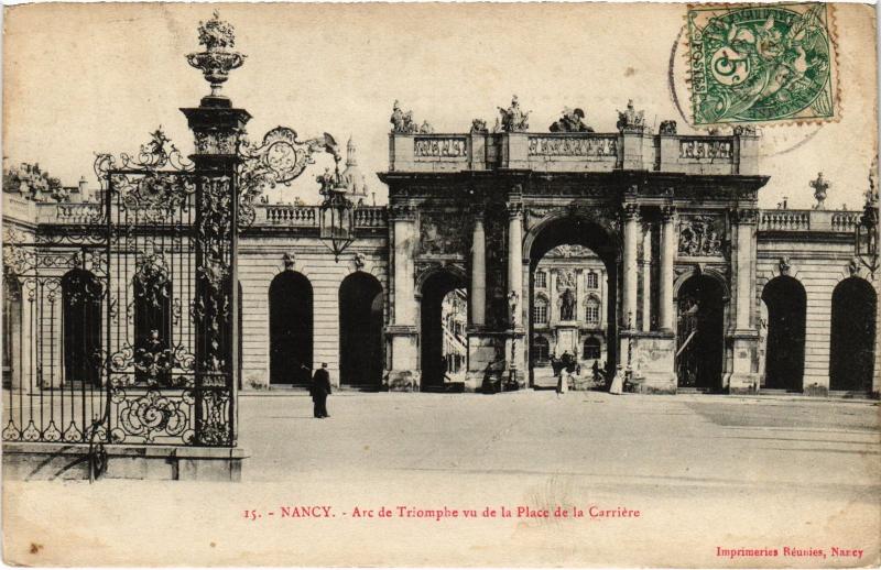 Carte postale ancienne Nancy Arc de Triomphe à Nancy