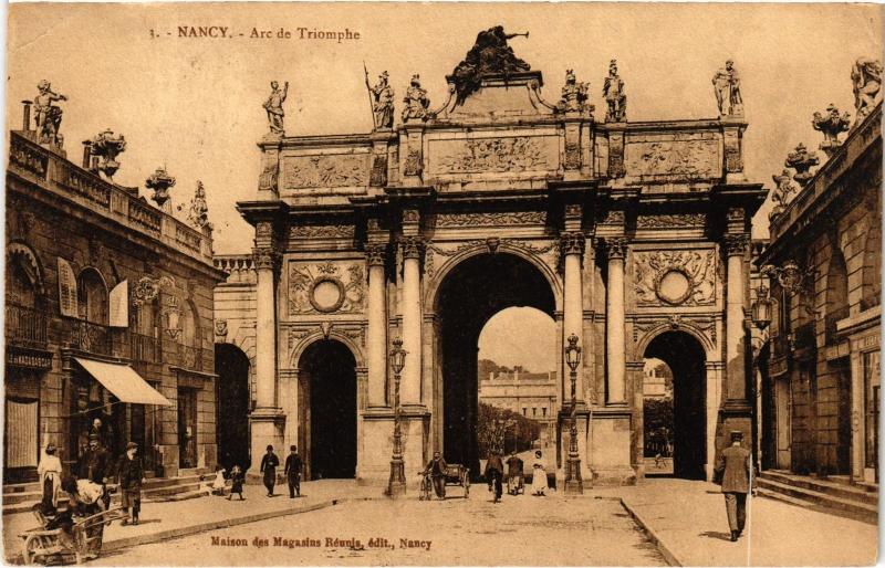 Carte postale ancienne Nancy Arc de Triomphe à Nancy