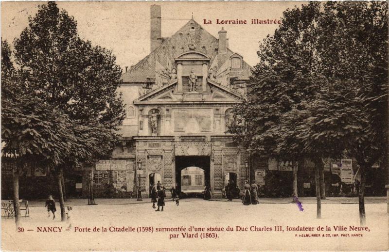 Carte postale ancienne Nancy Porte de la Citadelle à Nancy