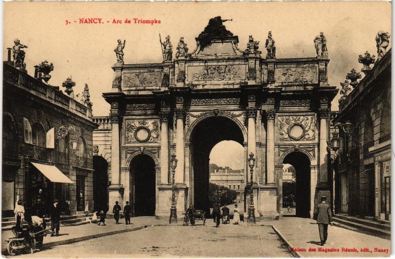 Carte postale ancienne Nancy Arc de Triomphe à Nancy