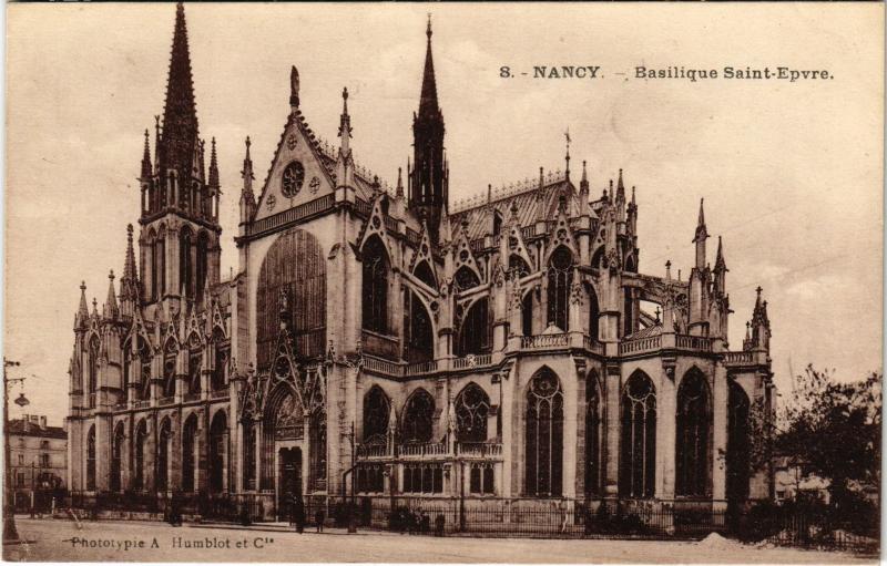 Carte postale ancienne Nancy Basilique Saint-Epvre à Nancy