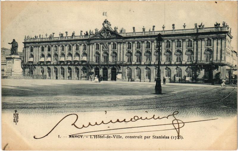 Carte postale ancienne Nancy Hotel de Ville à Nancy
