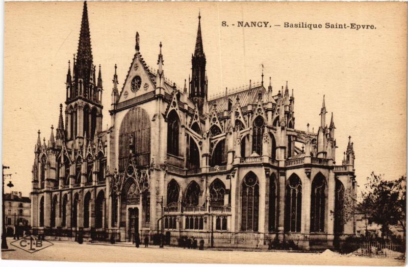 Carte postale ancienne Nancy Basilique Saint-Epvre à Nancy