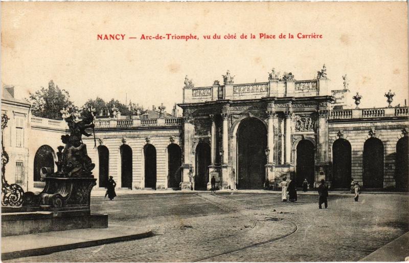 Carte postale ancienne Nancy Arc de Triomphe à Nancy
