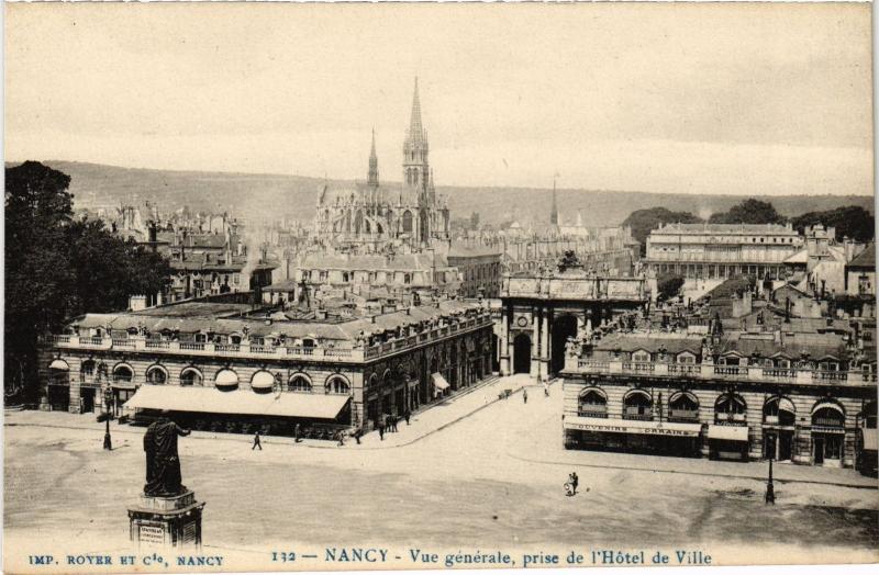 Carte postale ancienne Nancy vue generale à Nancy
