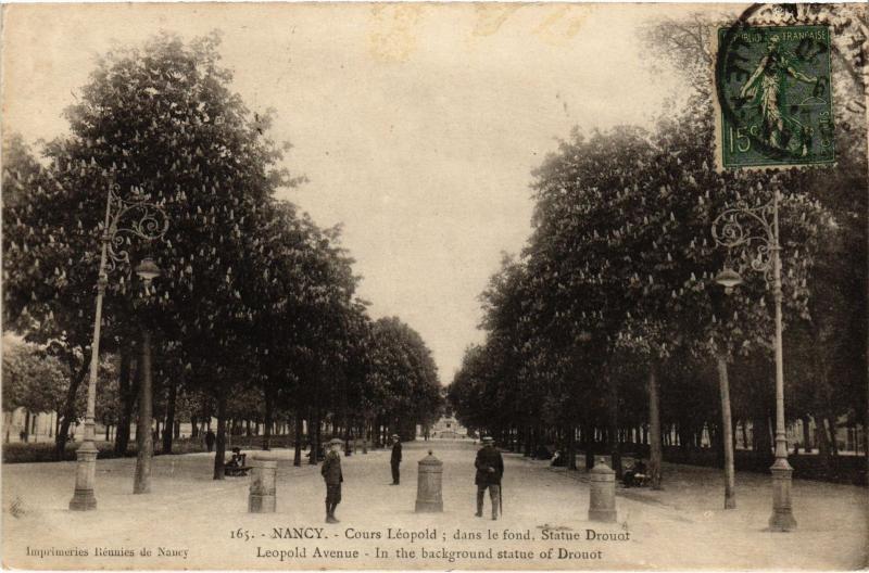 Carte postale ancienne Nancy Cours Leopold à Nancy