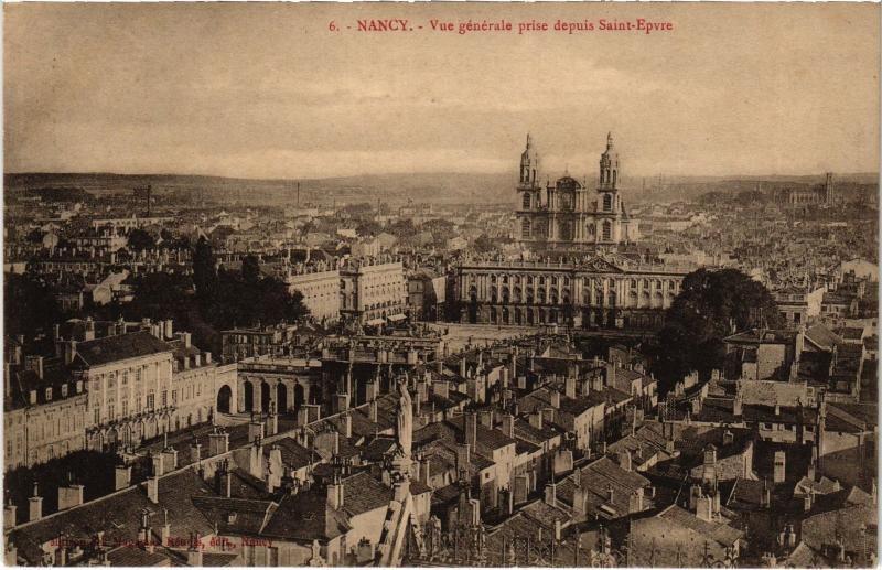 Carte postale ancienne Nancy vue generale à Nancy