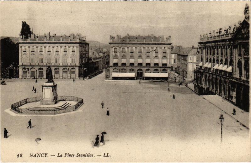 Carte postale ancienne Nancy Place Stanislas à Nancy