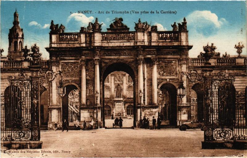 Carte postale ancienne Nancy Arc de Triomphe à Nancy