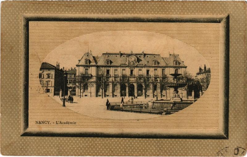 Carte postale ancienne Nancy Academie à Nancy