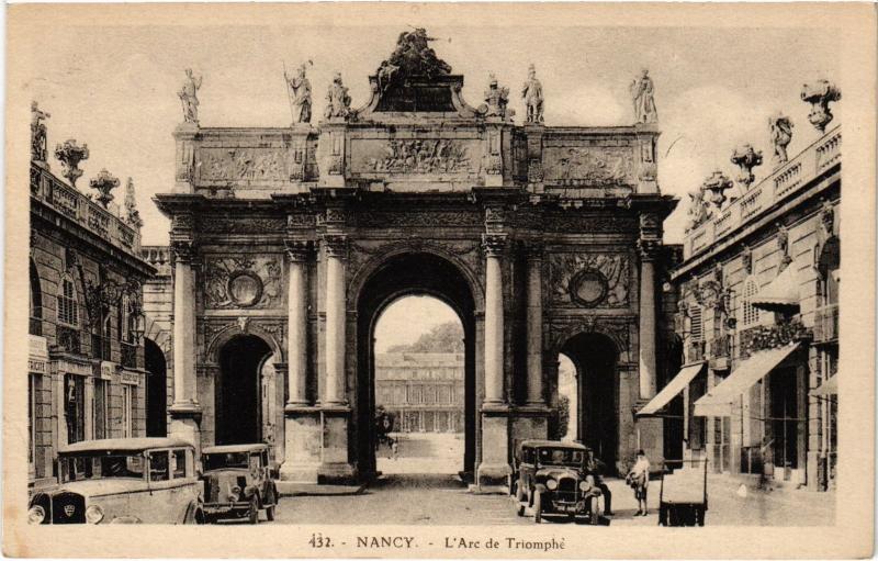 Carte postale ancienne Nancy Arc de Triomphe à Nancy