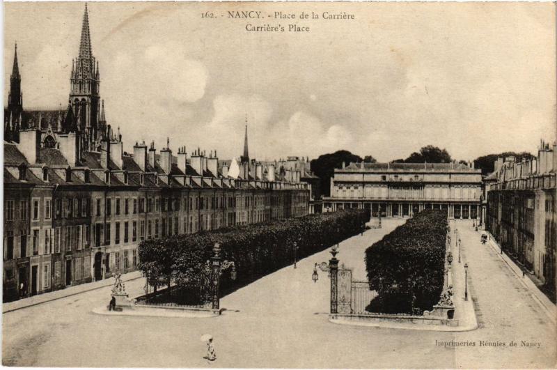 Carte postale ancienne Nancy Place de la Carriere à Nancy