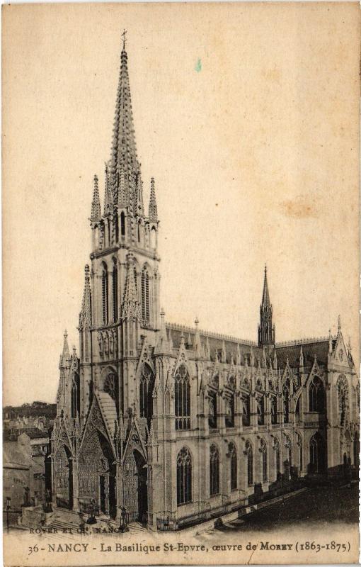Carte postale ancienne Nancy Basilique Saint-Epvre à Nancy
