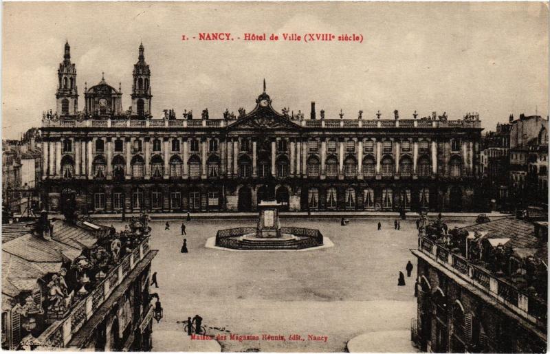 Carte postale ancienne Nancy Hotel de Ville à Nancy