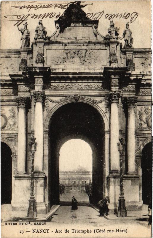 Carte postale ancienne Nancy Arc de Triomphe à Nancy